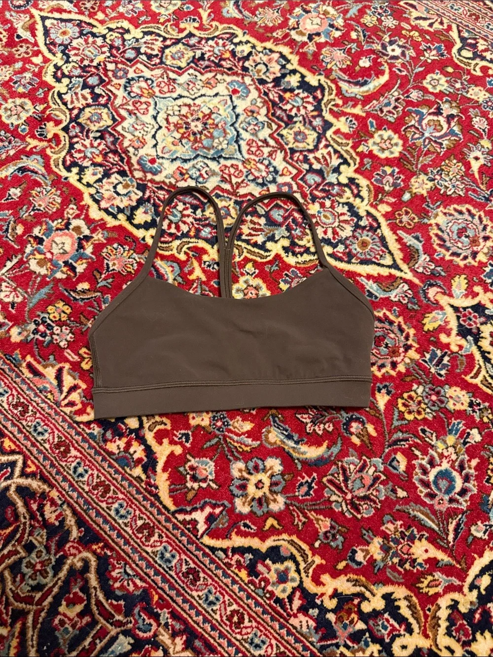 lululemon athletica Brown Strappy Light-Support Sports Bra